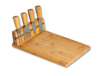 Chopping board KESPER 58641 BAMBOO FOR CHEESE W/KNIVES 