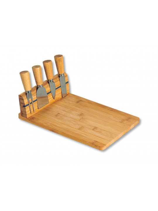 Chopping board KESPER 58641 BAMBOO FOR CHEESE W/KNIVES 