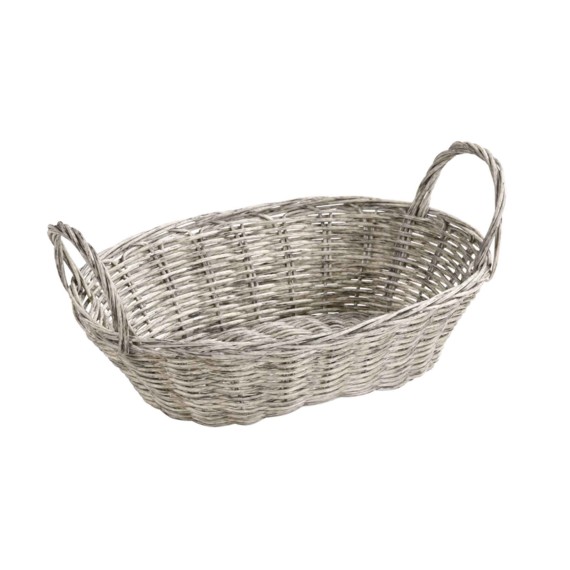 Хлебница KESPER 17656 WEAVED PLASTIC GREY W/HANDLE 