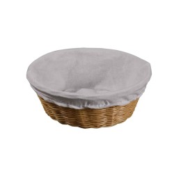 Bread basket KESPER 17684 WEAVED PLASTIC  WITH CLOTHER 