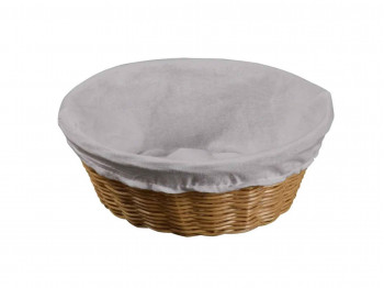 Bread basket KESPER 17684 WEAVED PLASTIC  WITH CLOTHER 