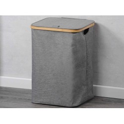 Laundry basket KESPER 19599 HAMPER GREY 
