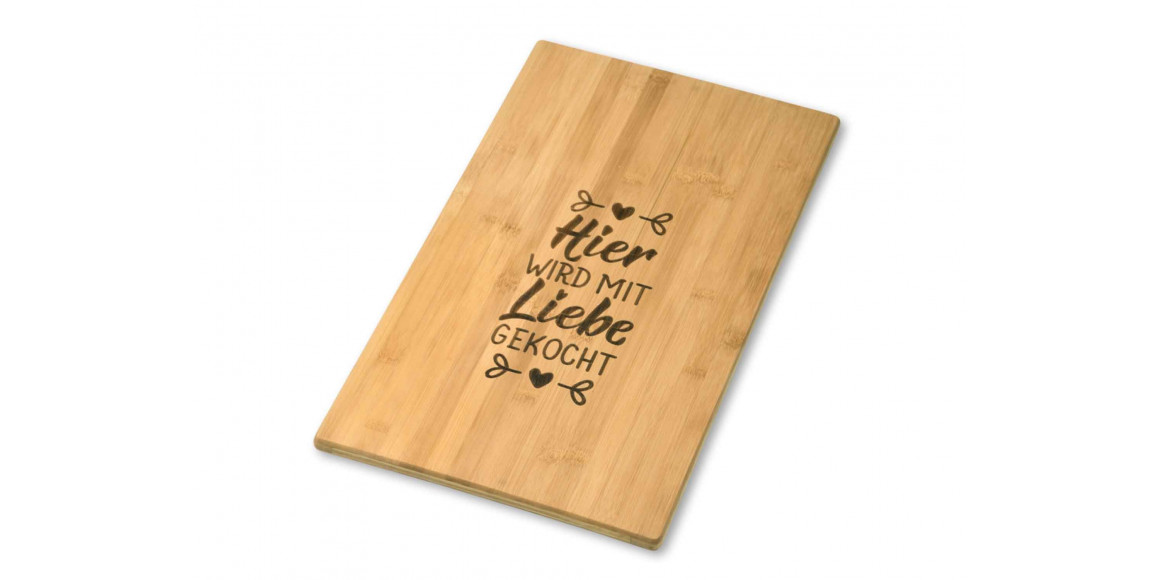 Chopping board KESPER 58594 BAMBOO WE COOK WITH LOVE 50x28CM 