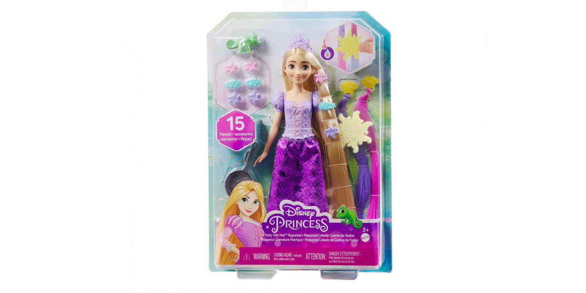 Տիկնիկ MATTEL DP Rapunzel Feature Doll HLW18 