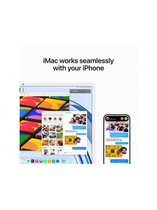 Համակարգիչ բոլորը մեկում APPLE iMac 24 Retina 4.5K (Apple M3) 8GB 256GB (Pink) MQRD3RU/A
