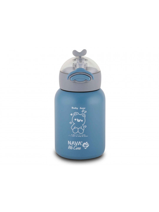 Water bottle NAVA 10-110-002 S.STEEL WE CARE BLUE 350ML 