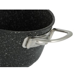 Casserols FALEZ 15307 BLACK LINE S.S HANDLE 20CM (BLN3003)