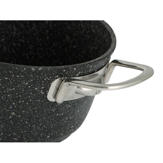 Կաթսաներ FALEZ 15307 BLACK LINE S.S HANDLE 20CM (BLN3003)