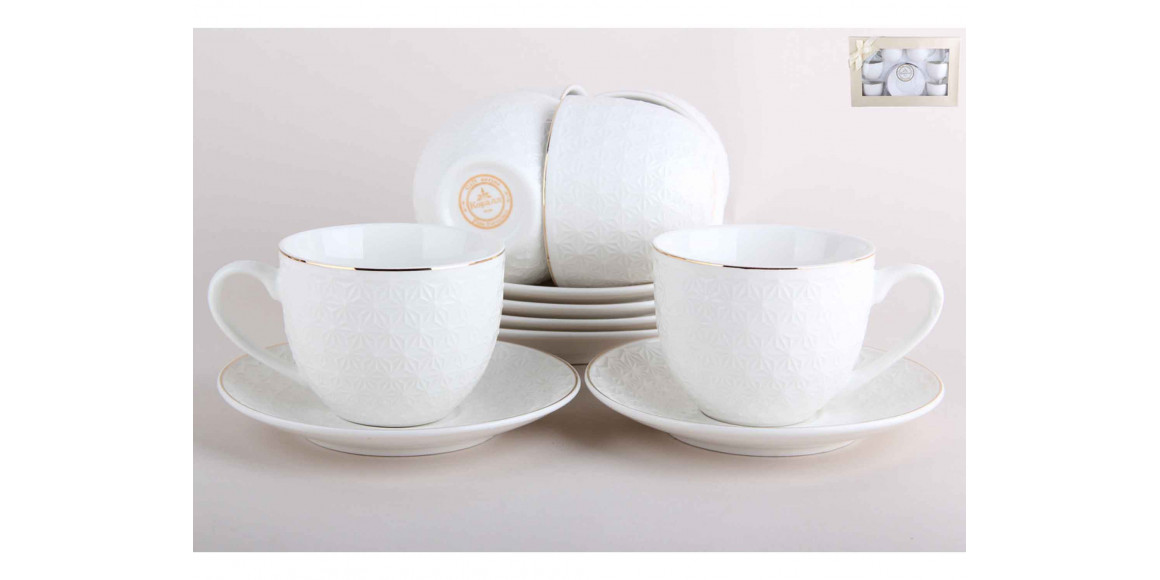 Cups set KORALL TC69G-12G FOR TEA SNOW QUEEN 