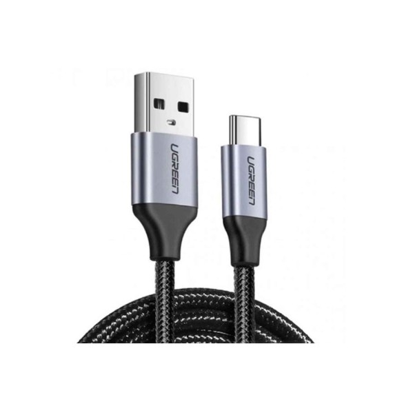 Մալուխ UGREEN USB-A TO USB-C ALUMINUM BRAID 1.5M (BLACK) (60127)