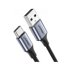 Cable UGREEN USB-A TO USB-C ALUMINUM BRAID 1.5M (BLACK) (60127)