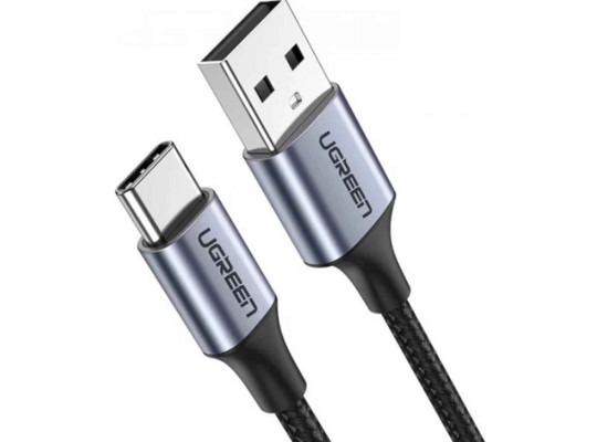 Кабели UGREEN USB-A TO USB-C ALUMINUM BRAID 1.5M (BLACK) 60127