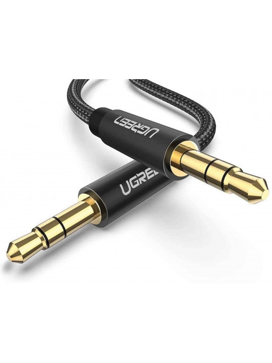 Кабели UGREEN 3.5mm to 3.5mm AUX 2M (BK) 50363