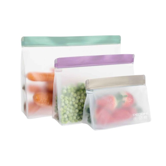 Food storage PEDRINI 04GD259-6 SET 3PC REUSABLE BAGS 