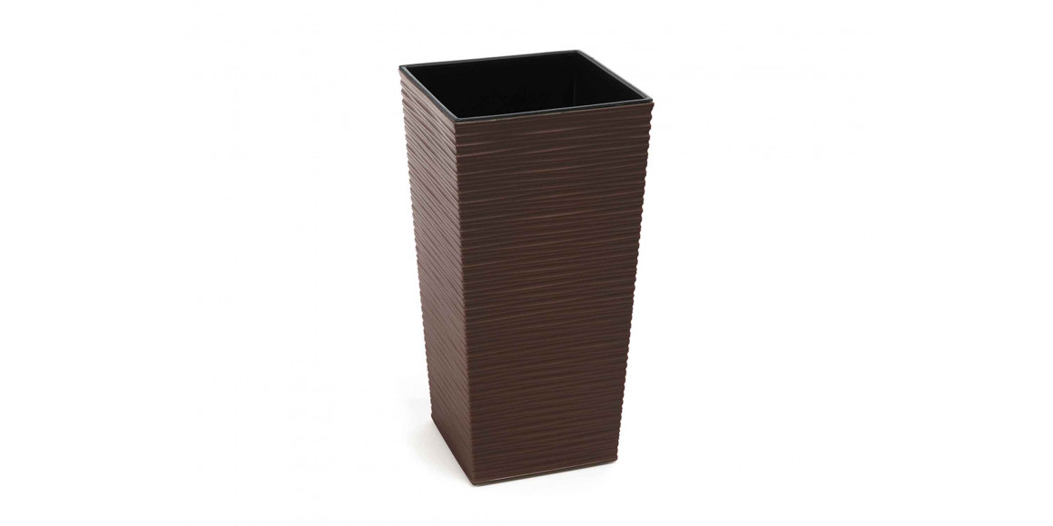 Flower pot LAMELA LA591-83 DONICA FINEZJA 400x400 MOKKA 