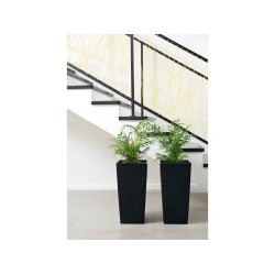 Flower pot LAMELA LA593-04 DONICA FINEZJA 350x350 BLACK 