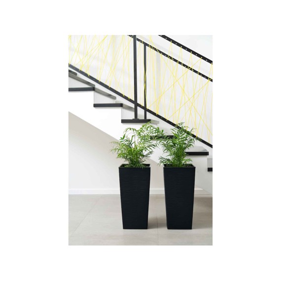Flower pot LAMELA LA593-04 DONICA FINEZJA 350x350 BLACK 