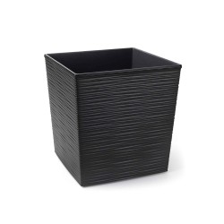 Flower pot LAMELA LA600-50 DONICA JUKA DUTO 300X300 GRAPHITE METALLIC 