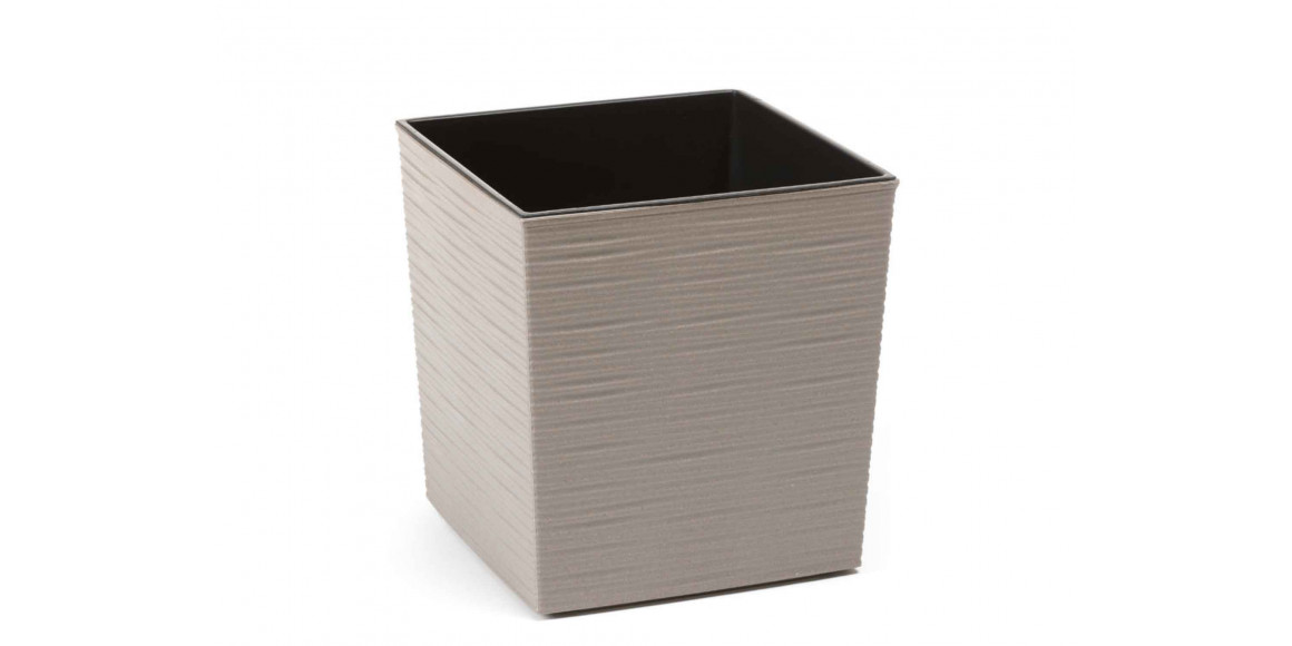 Flower pot LAMELA LA836-27 DONICA JUKA DUTO ECO WOOD 250X250 GREY 