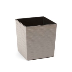 Flower pot LAMELA LA836-27 DONICA JUKA DUTO ECO WOOD 250X250 GREY 
