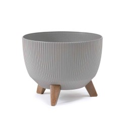 Flower pot LAMELA LA963-27 MISA ROMA JUMPER ECO WOOD 290 GREY 