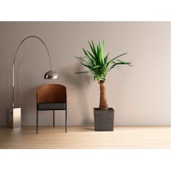 Flower pot LAMELA LA600-83 DONICA JUKA DUTO 300X300 MOKKA 