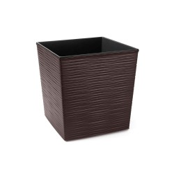 Flower pot LAMELA LA600-83 DONICA JUKA DUTO 300X300 MOKKA 