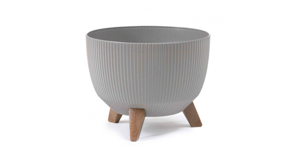 Flower pot LAMELA LA964-27 MISA ROMA JUMPER ECO WOOD 330 GREY 
