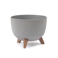 Цветочный горшок LAMELA LA964-27 MISA ROMA JUMPER ECO WOOD 330 GREY 