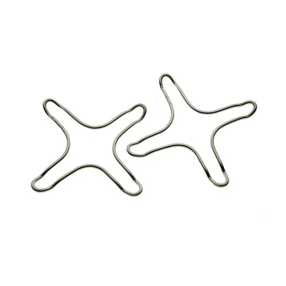 Подставки PEDRINI 0160-8 CHROME ADAPTER ON GAS 2PCS 