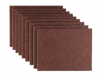 Chairs protector PEDRINI 04GD143 SQUARE FELT PROTECT 18PC BROWN 