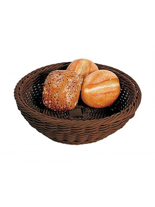 Bread basket KESPER 19820 FULL PLASTIC DARK BROWN 
