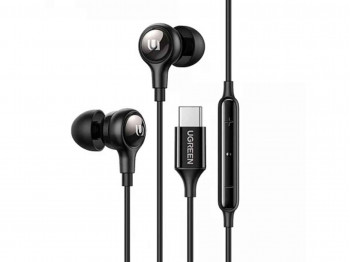 Headphone UGREEN Wired Earphones with Type-C (BK) 30638