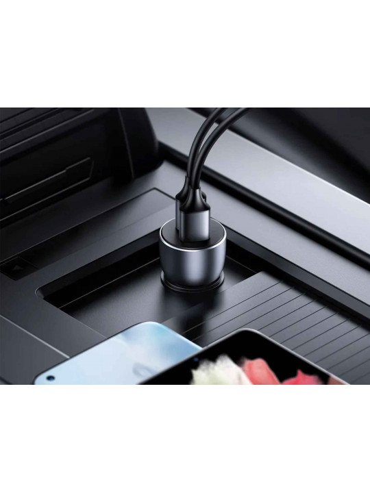 Մեքենայի ադապտեր UGREEN Charger 2 x USB-A Fast Charging 36W (BL) 10144