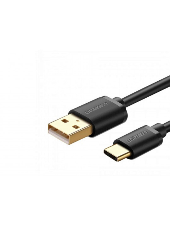 Մալուխ UGREEN USB-A to USB-C Nickel Plating (BK) 20883