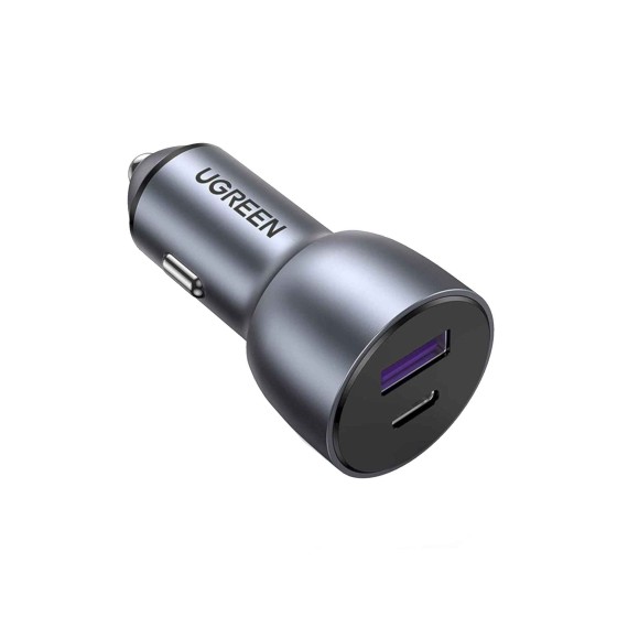Մեքենայի ադապտեր UGREEN Charger USB-A & Type-C 30W (BK) (40858)