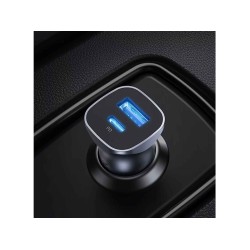 Car adapter UGREEN Charger USB-A & Type-C 30W (BK) (40858)
