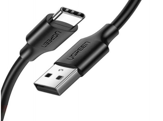 Մալուխ UGREEN USB-A to Type-C nickel plating 0.5m (BK) 60115