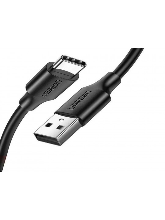 Մալուխ UGREEN USB-A to Type-C nickel plating 0.5m (BK) 60115