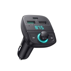 Car adapter UGREEN FM Transmitter BL5 PD QC3 USB &TF (BK) (80910)