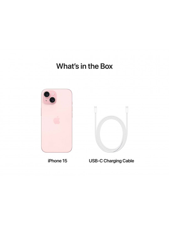 Սմարթ հեռախոս APPLE IPHONE 15 128GB (PINK) (MTP13HX/A)