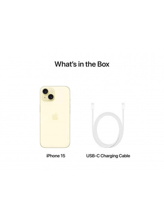 Смартфон APPLE IPHONE 15 128GB (YELLOW) (MTP23HX/A)