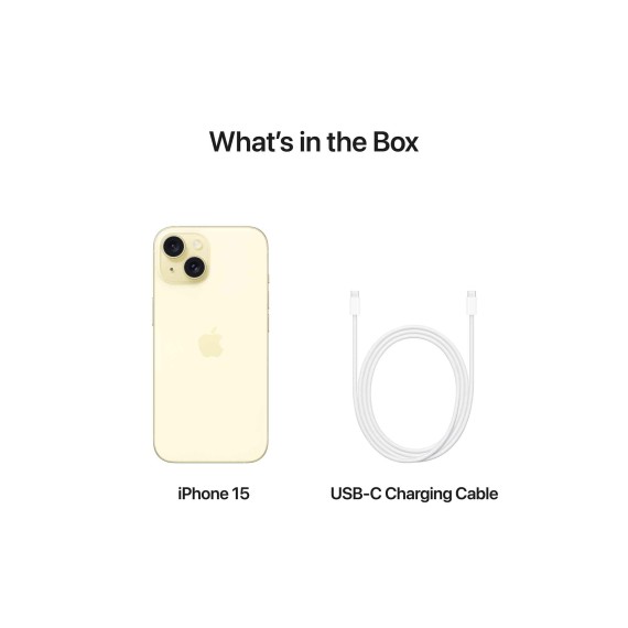 Смартфон APPLE IPHONE 15 128GB (YELLOW) (MTP23HX/A)