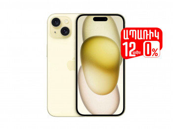 Smart phone APPLE IPHONE 15 128GB (YELLOW) (MTP23HX/A)