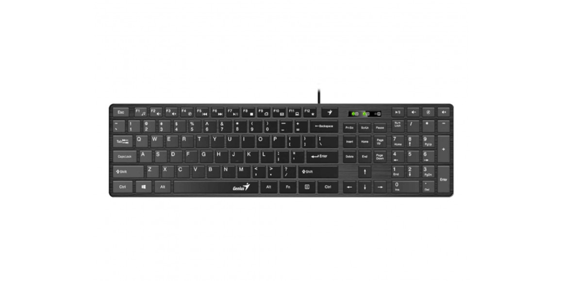 Keyboard GENIUS SLIMSTAR C126 USB (BLACK) 