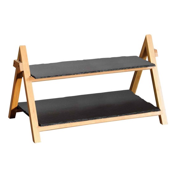 Разделочная доска KESPER 38118 BLACK SLATE W/STAND 