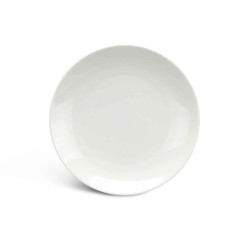 Тарелка MINH LONG 582680000 FLAT ROUND DAISY LYS IVORY WHITE 26CM 