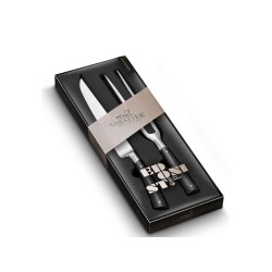 Ножи и аксессуары SABATIER 808080 EDONIST CARVING SET 2PC FORK+KNIFE 