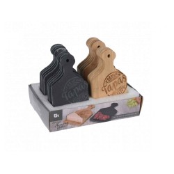 Layers KOOPMAN 278000500 CHEESE BOARD SLATE/BAMBOO MIX 
