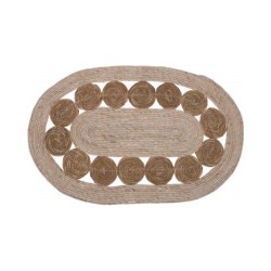 Carpet KOOPMAN 80X50CM TRESSED OVAL (KR2002240)